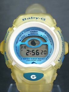 新品 CASIO カシオ Baby-G ベビージー I.C.E.R.C. イルカクジラ会議 BG-600K 腕時計 デジタル イエロー&ブルー ステンレス 動作確認済み