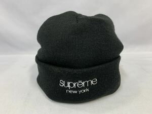 Supreme シュプリーム つば付き ニットキャップ アクリル ブラック [014] 145/259L