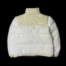 1円～!売切!【正規新品】THE NORTH FACE SHERPA NUPTSE JACKET ダウンジャケット ヌプシ モコモコ シェルパフリース 防寒(M)白 190122-175_画像8