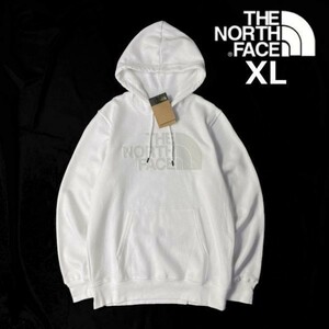 1円～!売切!【正規新品】THE NORTH FACE◆NOV HALFDOME HOODIE パーカー スウェット 2022最新 3Dロゴ 男女兼用 裏起毛(XL)白 181130-30