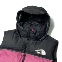 1円～!売切!【正規新品】THE NORTH FACE 1996 RETRO NUPTSE VEST ダウンベスト ヌプシ US限定 RDS パッカブル(XXL)ピンク 黒 190122-110_画像7