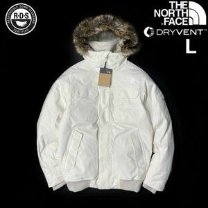 1円～!売切!【正規新品】THE NORTH FACE GOTHAM JACKET III ゴッサムジャケット グースダウン US限定 高品質 ロゴ刺繍 撥水(L)白190122-150