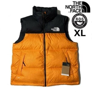 1円～!売切!【正規新品】THE NORTH FACE 1996 RETRO NUPTSE VEST ダウンベスト ヌプシ US限定 RDS認証 700(XL)オレンジ 黒 190122-110