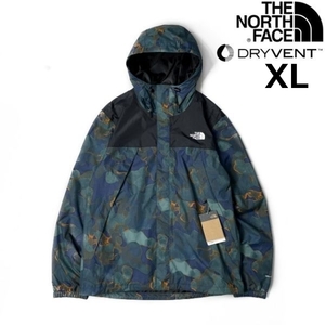 1円～!売切!【正規新品】THE NORTH FACE◆ANTORA JACKET マウンテンジャケット US限定 2023最新 高機能 キャンプ(XL)紺 総柄 180915-55