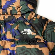 1円～!売切!【正規新品】THE NORTH FACE◆PRINTED HYDRENALITE HOODIE ダウンジャケット US 防寒 2022-23最新(M)茶 黒 迷彩柄 190122-130_画像8