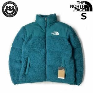 1円～!売切!【正規新品】THE NORTH FACE◆SHERPA NUPTSE JACKET ダウンジャケット ヌプシ モコモコ ロゴ刺繍 アウトドア(S)青 190122-175