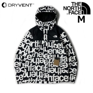 1円～!売切!【正規新品】THE NORTH FACE ANTORA JACKET マウンテンジャケット US限定 防水 高機能 アウトドア(M)黒 白 総柄 180915-55