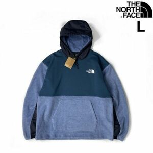 1円～!売切!【正規新品】THE NORTH FACE◆NOVELTY FLEECE JACKET フリース パーカー プルオーバー US限定 ふわふわ(L)青 181024-120