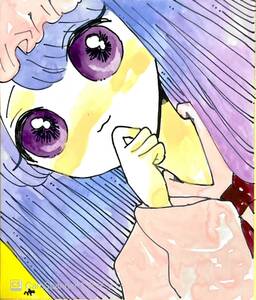 Art Auction Touhou Project Doujin Hand-drawn Illustration Patchouli Knowledge 2-9 1/4 Colored Paper Transparent Watercolor Touhou Project, comics, anime goods, hand drawn illustration