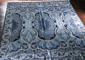 【絨毯】 トルコ絨毯 CINAR ペルシャ絨毯 手織り シルク 64万ノット 径199×284cm D503 古美術 骨董 古玩 画廊 インテリア