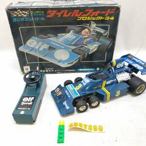 ◇ ニッコー タイレル フォード プロジェクト34 R/C elf Tyrrell ラジコン レーシングカー 通電NG/ジャンク品 ◇ N90697