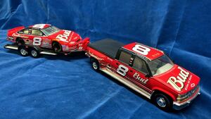 NASCAR デイルアンハートJr バドワイザー　シボレー　トラック　トレーラー　1/24 ストックカー　1708台限定　2002年　アクション　