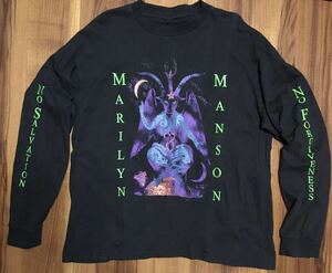 90s バンド ロンTシャツ USA製 Vintage Band Long Tee Marilyn Manson t shirt made in usa マリリン マンソン ヴィンテージ ビンテージ