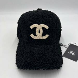 CHANEL シャネル　【海外ノベルティ】　非売品　キャップ　冬物　帽子 ハット ココマーク　黒　ブラック