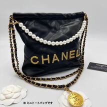 CHANEL シャネル 【海外並行輸入】 22ミニバッグ 黒　ブラック ショルダーバッグ トートバッグ_画像1