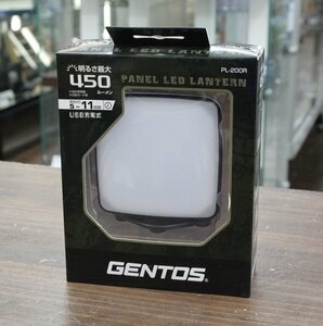 新品未使用品 GENTOS/ジェントス パネルLEDランタン PL-200R 450ルーメン 5時間 3色調色可能 USB充電式 アウトドア 現場作業等