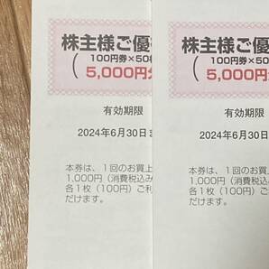 株主優待券 ユナイテッドスーパーマーケットホールディングス 10000円分 マルエツ カスミ USMHDの画像1