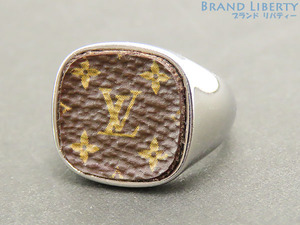  прекрасный товар Louis Vuitton балка g монограмма pado блокировка кольцо M кольцо серебряный M00515