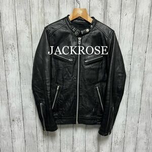 超美品！JACKROSE 羊革シングルライダースジャケット！ラムレザー！