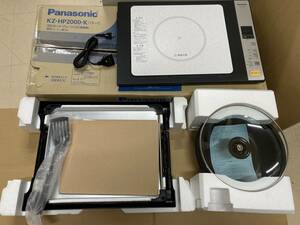 ■Panasonic■IH加熱式/鍋使用可能/ホットプレート■KZ-HP2000-K■展示/未使用■　★即決★