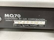 ■LUXMAN■管球式ステレオパワーアンプ■MQ70/メンテ済■中古■　★即決★_画像9