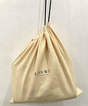 LOEWE ロエベ アマソナ28 アナグラム スエード レザー ベージュ ブラウン ミニボストン ハンドバッグ　1円スタート_画像10