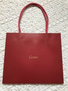 Cartier カルティエ ショップ袋 ショッパー 紙袋 手提げ 赤 1枚 正規品 新品 未使用