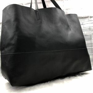 【現行】UNITED ARROWS ユナイテッドアローズ トートバッグ ハンドバッグ 肩掛け マイクロファイバー 黒 大容量 軽量 A4◎ PC◎ 通勤 通学 