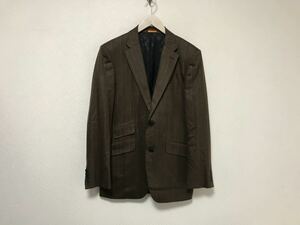  новый товар не использовался подлинный товар Takeo Kikuchi TAKEOKIKUCHI шерсть tailored jacket платье мужской Surf милитари American Casual деловой костюм L чай Brown рисунок 