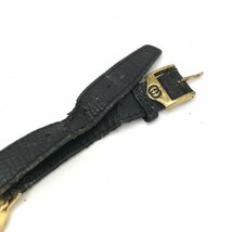 1円 GUCCI グッチ 3100J GP レザー QZ クォーツ 黒文字盤 時計 腕時計 ボーイズ K823_画像3