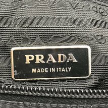 1円 良品 PRADA プラダ 三角 ロゴ テスート ナイロン メッセンジャー ショルダー バッグ ブラック A1491_画像8