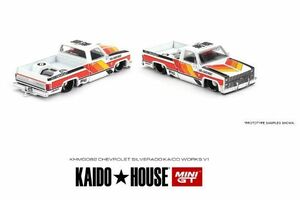 MINI GT 1/64 シボレー シルバラード KAIDO WORKS V1(左ハンドル) 商品番号:KHMG082 街道ハウス 新品未使用未開封