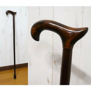 1920‐60年オランダ 木製アンティークステッキ/杖 81.8cm ウッドスティック ヴィンテージ/ビンテージ骨董家具雑貨 オランダフランス3214