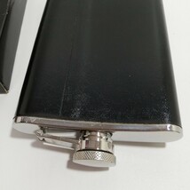 hip flask ヒップフラスコ 角型 8オンス 230ml 153×96×22mm [フラスコ スキットル 酒器 酒瓶 酒缶 ビンテージ]_画像3