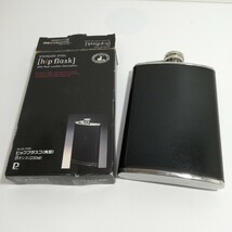 hip flask ヒップフラスコ 角型 8オンス 230ml 153×96×22mm [フラスコ スキットル 酒器 酒瓶 酒缶 ビンテージ]_画像1