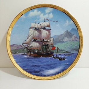 Franklin Mint Endeavour декоративная тарелка Franklin Mint Endeavour № Продажа корабль Декоративный диаметр тарелки.