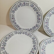 1954～1966年 ビンテージ Noritake Blue Waltz ノリタケ ブルーワルツ 花柄プレート 直径23cm 4枚セット [食器 皿 プレート 洋食器 ]_画像4