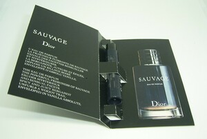 1円スタート 「香水」Christian Dior クリスチャンディオール SAUVAGE ソヴァージュ サンプル(試供品)