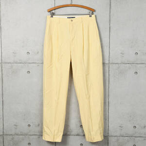 Poloラルフローレン◆HAMMOND PANT◆2タック チノパン◆イエロー◆W33