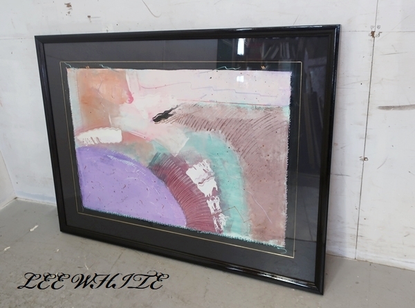 ■P336■Exhibition item■LEE WHITE/Lee White■Abstract painting■Oil painting■Modern art■Colorful■Abstract■Signed, Artwork, Painting, acrylic, Gash