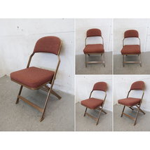 ■P203■展示品■PFS/パシフィックファニチャーサービス■USA■CLARIN社■FULL CUSHION FOLDING CHAIR■フォールディングチェア■ピンク_画像2