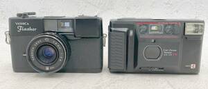 ◇カメラ◆ヤシカ YASHICA Flasher 38mm 1:2.8/T AF-D KYOCERA Carl Zeiss Tessar 3.5/35 フィルムカメラ 2点 
