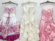 ☆ドレス★カラードレス ウェディングドレス 3点セット 7-11T /ピンク/ホワイト/ピンク ブライダル_画像5