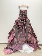 ★ドレス☆Scena D'uno シェーナ・ドゥーノ 神田うの プロデュース 7T ブラウン カラードレス ウェディング ブライダル_画像1