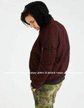 〓アメリカンイーグル/US XXL/AEO Quilted ボマージャケット/Burgundy_画像4