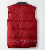 〓アメリカンイーグル/US L/AE Rib Neck Puffer ダウンベスト/Red_画像2