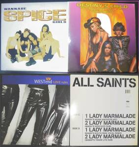 送料込 12inch Spice Girls WannaBe Destiny's Child Independent Woman All Saints Lady Marmalade Under the Bridge Westend Love rules