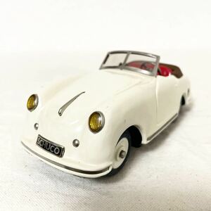 W25☆1円〜 シュコー Schuco PATENT AUTO Sport-Examico PORSCHE 356 クリーム ゼンマイブリキ 現状品