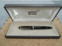 △MONTBLANC　モンブラン　マイスターシュティック　No,146　万年筆　ペン先14K 585 4810　ブラック×ゴールド　筆記未確認/管理9417A11_画像1