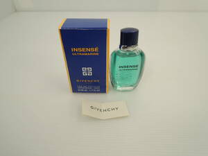 ☆ほぼ未使用 GIVENCHY ジバンシー ULTRAMARINE ウルトラマリン INSENSE オードトワレ EDT 50ml 香水 残量多/管理0351A12-12270002